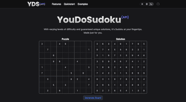 youdosudoku api